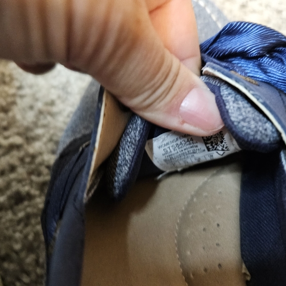 W Sperry Koifish Sparkle Chambray Navy Sz 6 - Picture 6 of 6